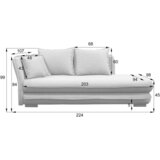MID.YOU LEŽALNIK, zelena tekstil | Shoptok.si