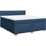  Krevet s oprugama i madracem plavi 180x200 cm od tkanine | shoptok.hr