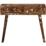 Maison Chic konzolna miza - miza ob steni 90x32x75 cm masivni les obnovljen, (21786182) Cene