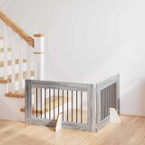  Vrata za pse z stojali 2 pcs Siva Sonoma 100 x 60 cm, (5000232682) | Shoptok.si