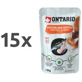 Ontario Cat - piščanec in polenovke v juhi - 80 g 15 x 80 g | Shoptok.si