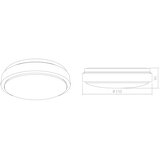  APLED - LED Plafonsko svetlo LENS R TRICOLOR LED/18W/230V IP41 1210lm | Eponuda.com