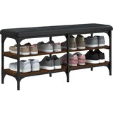  Klupa za cipele smeđa boja hrasta 102x32x47cm konstruirano drvo | shoptok.hr