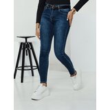 DStreet Spodnie damskie jeansowe skinny DIVETTI granatowe | shoptok.hr