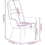  Stolica za opuštanje od tkanine svjetlosiva | shoptok.hr