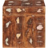 vidaXL Konec mize večbarvno trden predelan les | Shoptok.si