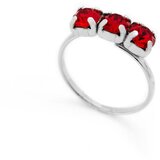 Victoria Cruz ženski Celine Tree Minis Light Siam Prsten Sa Swarovski Crvenim Kristalom | ePonuda.com