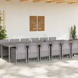  Vrtni set za objed 13 pcs Svjetlosiva Polt ratan | shoptok.hr