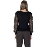 Only Puloverji ONLJULIE LS RIB MIX O-NECK CC KNT 15350562 Črna | Shoptok.si