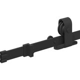 vidaXL Komplet opreme za drsna vrata 213 cm jeklo črne barve | Shoptok.si