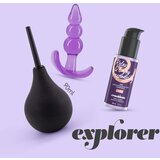 Crushious EXPLORER ANAL DOUCHE 90ML WITH ANAL LUBRICANT 50ML AND THE PLUNGER ANAL PLUG Cene