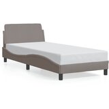 Furnova Posteljni okvir z vzglavjem brez vzmetnice taupe 90x200cm blago, (21939887) | Shoptok.si