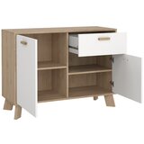 Tvilum Bela/v naravni barvi komoda v hrastovem dekorju 99x73x39 cm Ikast – | Shoptok.si