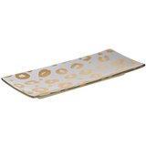  OVAL DEKORATIVNI BIJELI/ZLATNI 30Χ13Χ3CM | Eponuda.ba