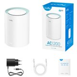 Cudy M1300 1-pack AC1200 Dual Band 2.4Ghz+5Ghz WiFi MESH, GiGABIT, 4x Antena 16MB/128DDR, 16/128mb | Eponuda.com