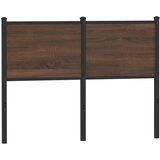  The Living Store Posteljno vzglavje rjavi hrast 120 cm inženirski les in jeklo - Vzglavje, (21457827) Cene