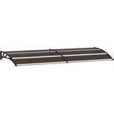 Maison Chic Nadstrešek - Senčniki za vrata črn 240x75 cm PC, (22039612) Cene