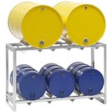 eurokraft pro Regal za sode, za 2 x 200-l ali 3 x 60-l sode, VxŠxG 850 x 1350 x 500 mm | Shoptok.si