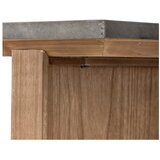 Bloomingville Stranska mizica s kovinsko mizno ploščo v naravni barvi 40x110 cm Riva – | Shoptok.si