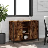  Komoda boja dimljenog hrasta 100 x 35 x 70 cm konstruirano drvo