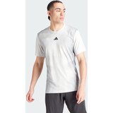 Adidas Tehnička sportska majica grafit siva / kameno siva / svijetlosiva / bijela | shoptok.hr
