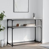  Konzolni stol siva boja hrasta 100x35,5x75 cm konstruirano drvo | shoptok.hr