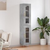  The Living Store Visoka omara betonsko siva 34,5x34x180 cm inženirski les - Visoka Omarica, (21444860) | Shoptok.si