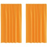 Voile zavjese s džepovima za šipke 2 kom. narančaste | Shoptok.si