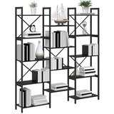  Polica Crni hrast 156 x 25 x 167 cm Konstruirano drvo | shoptok.hr
