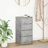  Komoda siva boja betona 37,5x35x76 cm od konstruiranog drva | shoptok.hr