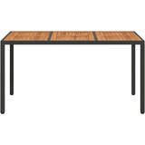  Stol za vrt Crna 150 x 90 x 75 cm poliratan | Eponuda.com