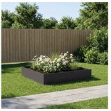 vidaXL Vrtna saksija Crna 100 x 100 x 20 cm Čelična vrata - Crna 100 x 100 x 20 cm 1 | shoptok.hr