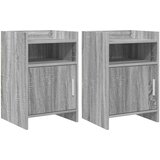 vidaXL Posteljne mize 2 pcs Siva Sonoma 40 x 36 x 60 cm Inženirski les, (5000247344) | Shoptok.si