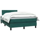 Box spring postelja z vzmetnico temno zelena 120x210 cm žamet, (21791812) | Shoptok.si