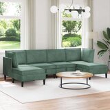 Komplet pohištva za dnevno sobo 6 pcs Morsko zelena Žamet, (5000283100) | Shoptok.si