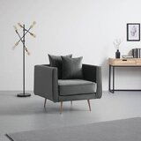 Bessagi Home počivalnik chesterfield luis, žamet, siva | Shoptok.si