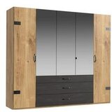 MID.YOU omara s klasičnimi vrati, barve grafita, barve hrasta | Shoptok.si