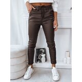 DStreet Spodnie damskie LIZZY ciemnobrązowe | Shoptok.si
