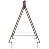  Okvir za ljuljačku Antikno smeđa 113 x 121,5 x 168 cm Čelik | shoptok.hr