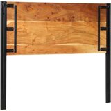vidaXL Naglavna deska 120 cm trden akacijev les in železo | Shoptok.si