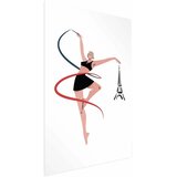  Plakat - Illustration of a Woman with a Ribbon - Artistic Gymnastics 60x90 Bez okvira s margom | shoptok.hr
