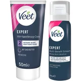 intim depilacijska krema in vlažilna pena za ženske (50+50 ml)