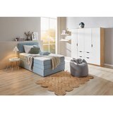 Welnova POSTELJA BOXSPRING 90 cm x 200 cm , tekstil svetlo modra | Shoptok.si