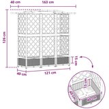  Povišeni krevet s mrežom i krovom Crna 163 x 40 x 126 cm PP | shoptok.hr