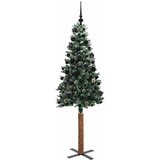  Mršavo božićno drvce Zelena 180 cm PVC i čvrsto drvo bora | shoptok.hr