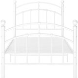  Posteljni okvir bel kovinski 100x200 cm, (20606457) | Shoptok.si
