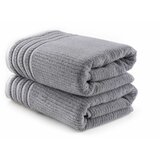 mayra - dark grey dark grey bath towel set (2 pieces) Cene