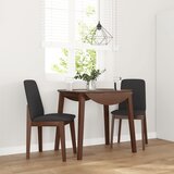 vidaXL Jedilni stoli z blazinami 2 kosa Brown Solid Wood Rubber | Shoptok.si