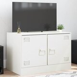 Furnova TV omarica bela 67x39x44 cm jeklo, (21923394) Cene