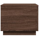 Ormarić za uzglavlje LED boja smeđeg hrasta 50x50x40 cm | shoptok.hr